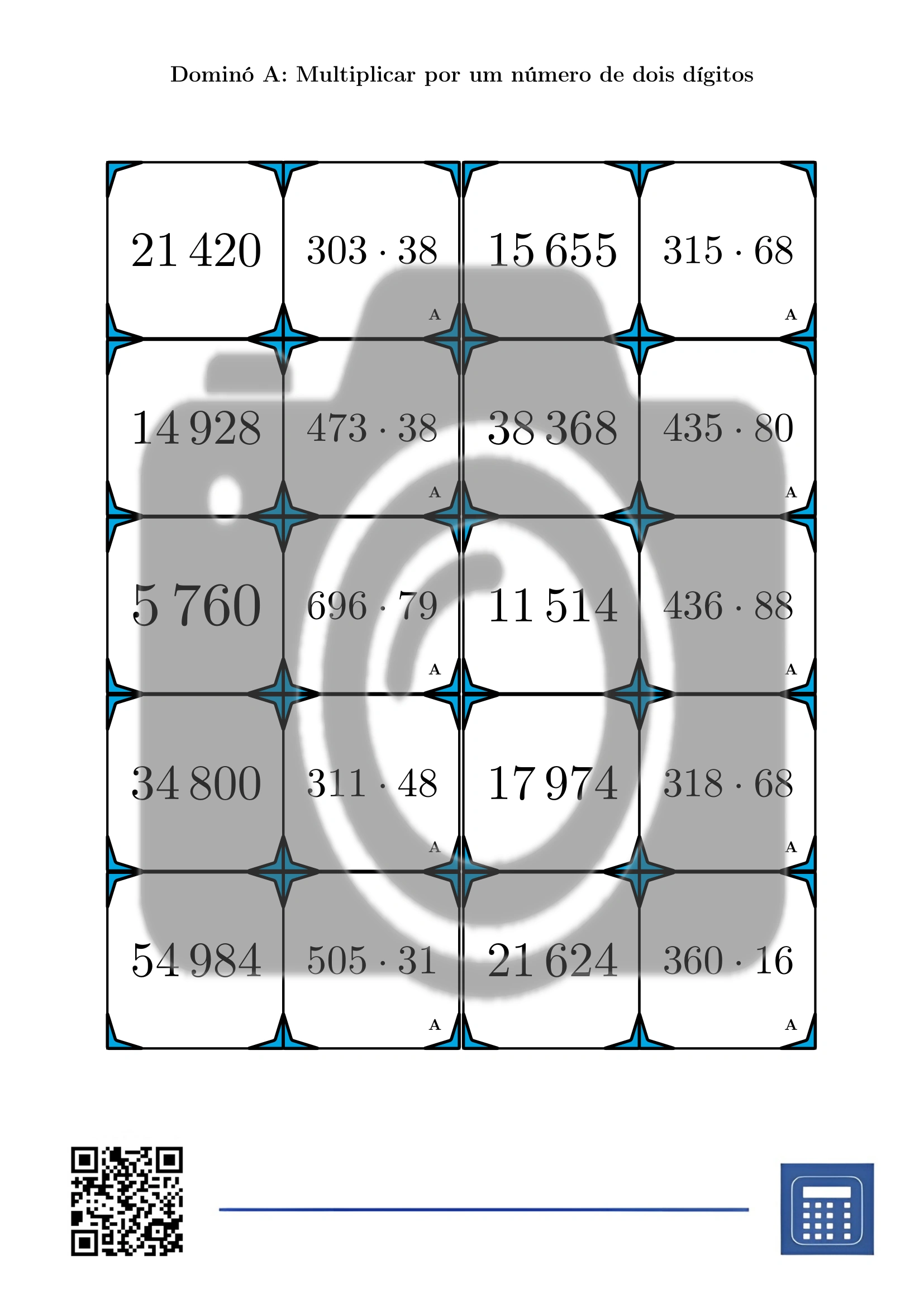 Dominó: Multiplicar por um número de dois dígitos - Image 2