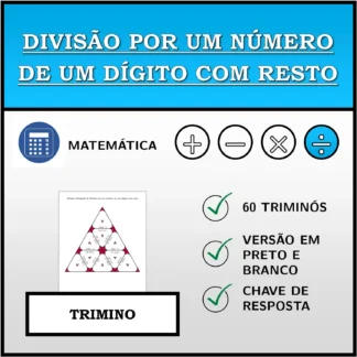 Trimino: Divisão por um número de um dígito com resto