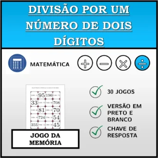 Jogo da memória: Divisão por um número de dois dígitos