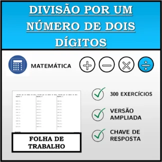 Folha de trabalho: Divisão por um número de dois dígitos