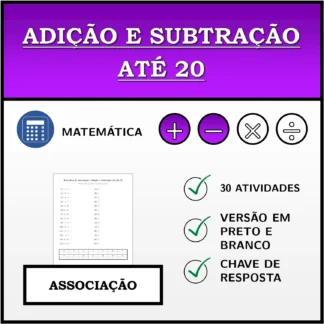 Exercício de associação: Adição e subtração até 20