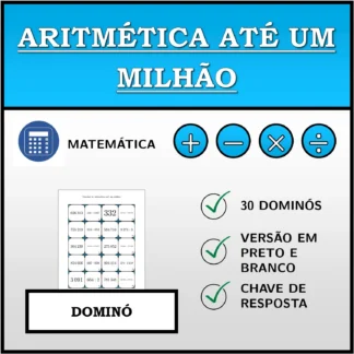 Dominó: Aritmética até um milhão
