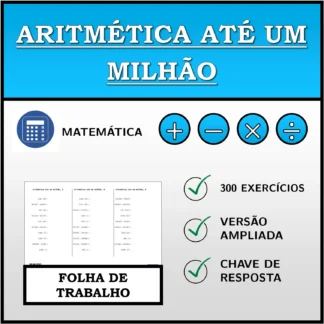 Folha de trabalho: Aritmética até um milhão