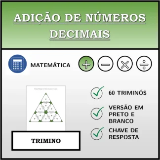 Trimino: Adição de números decimais