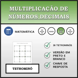 Tetromino: Multiplicação de números decimais