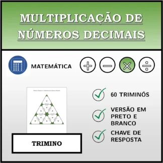Trimino: Multiplicação de números decimais