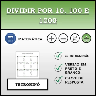 Tetromino: Dividir por 10, 100 e 1000