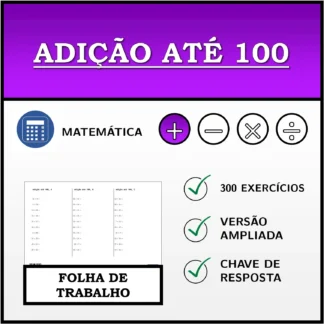 Folha de trabalho: Adição até 100