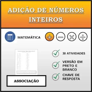 Exercício de associação: Adição de números inteiros