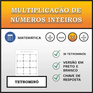 Tetromino: Multiplicação de números inteiros