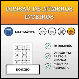 Dominó: Divisão de números inteiros