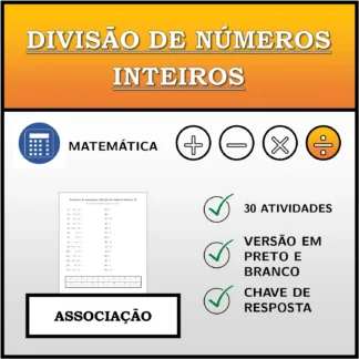 Exercício de associação: Divisão de números inteiros