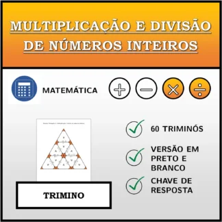 Trimino: Multiplicação e divisão de números inteiros
