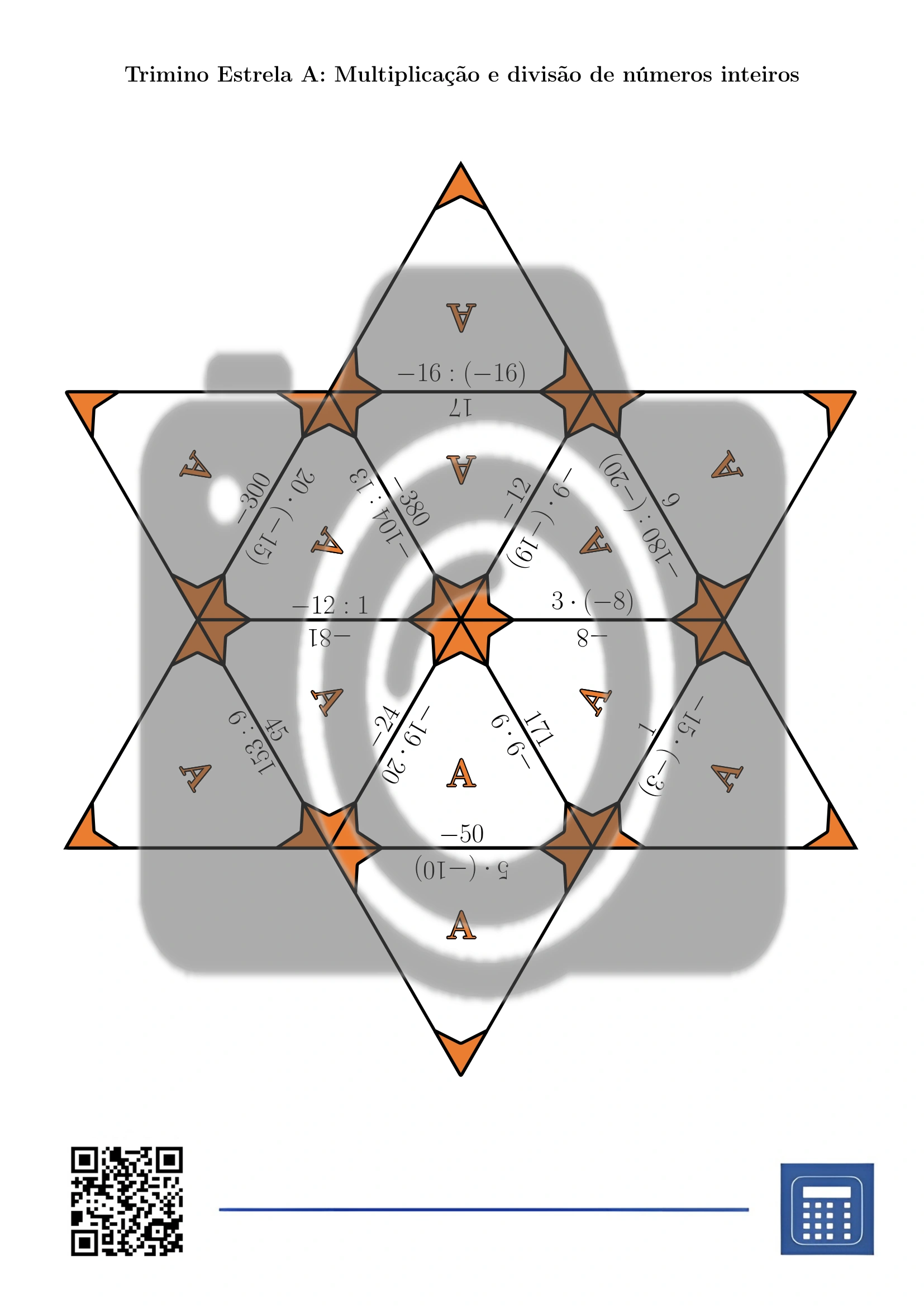 Trimino: Multiplicação e divisão de números inteiros - Image 4
