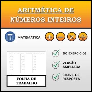 Folha de trabalho: Aritmética de números inteiros
