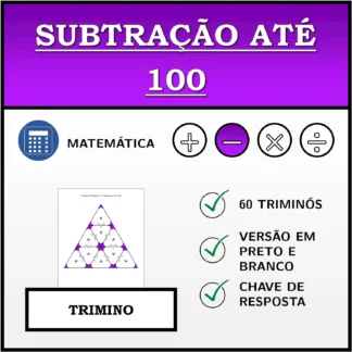 Trimino: Subtração até 100