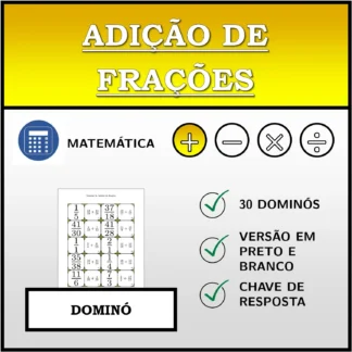 Dominó: Adição de frações