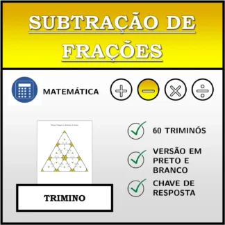 Trimino: Subtração de frações