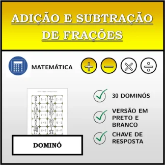 Dominó: Adição e subtração de frações