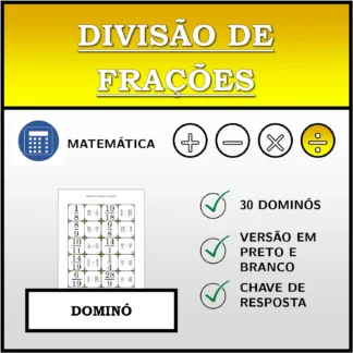Dominó: Divisão de frações