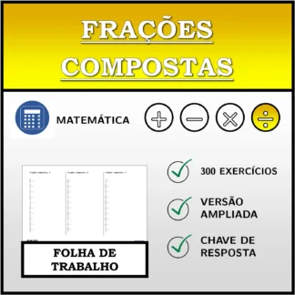 Folha de trabalho: Frações compostas