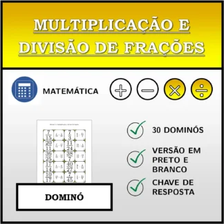 Dominó: Multiplicação e divisão de frações