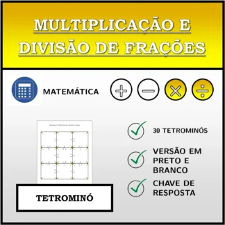 Tetromino: Multiplicação e divisão de frações