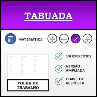 Folha de trabalho: Tabuada