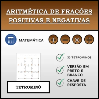 Tetromino: Aritmética de frações positivas e negativas