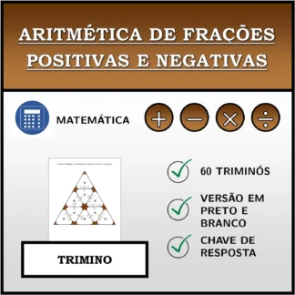 Trimino: Aritmética de frações positivas e negativas
