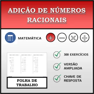 Folha de trabalho: Adição de números racionais