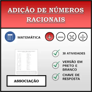 Exercício de associação: Adição de números racionais