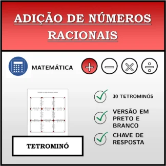 Tetromino: Adição de números racionais