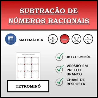 Tetromino: Subtração de números racionais
