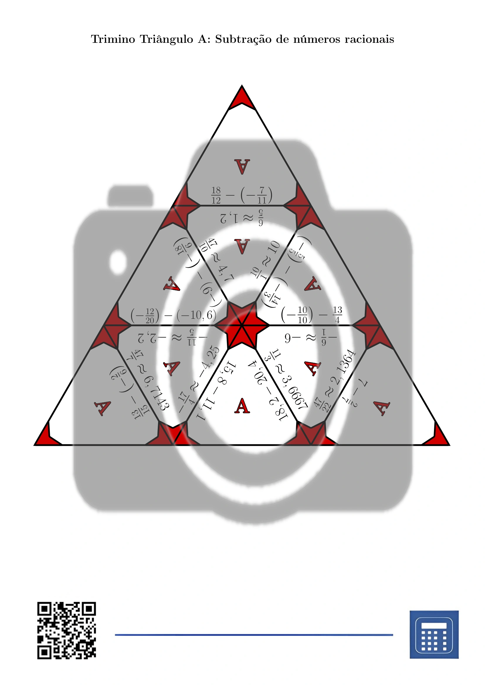 Trimino: Subtração de números racionais - Image 2