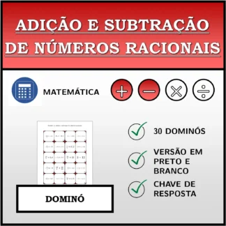 Dominó: Adição e subtração de números racionais