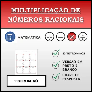 Tetromino: Multiplicação de números racionais