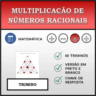 Trimino: Multiplicação de números racionais
