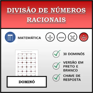 Dominó: Divisão de números racionais