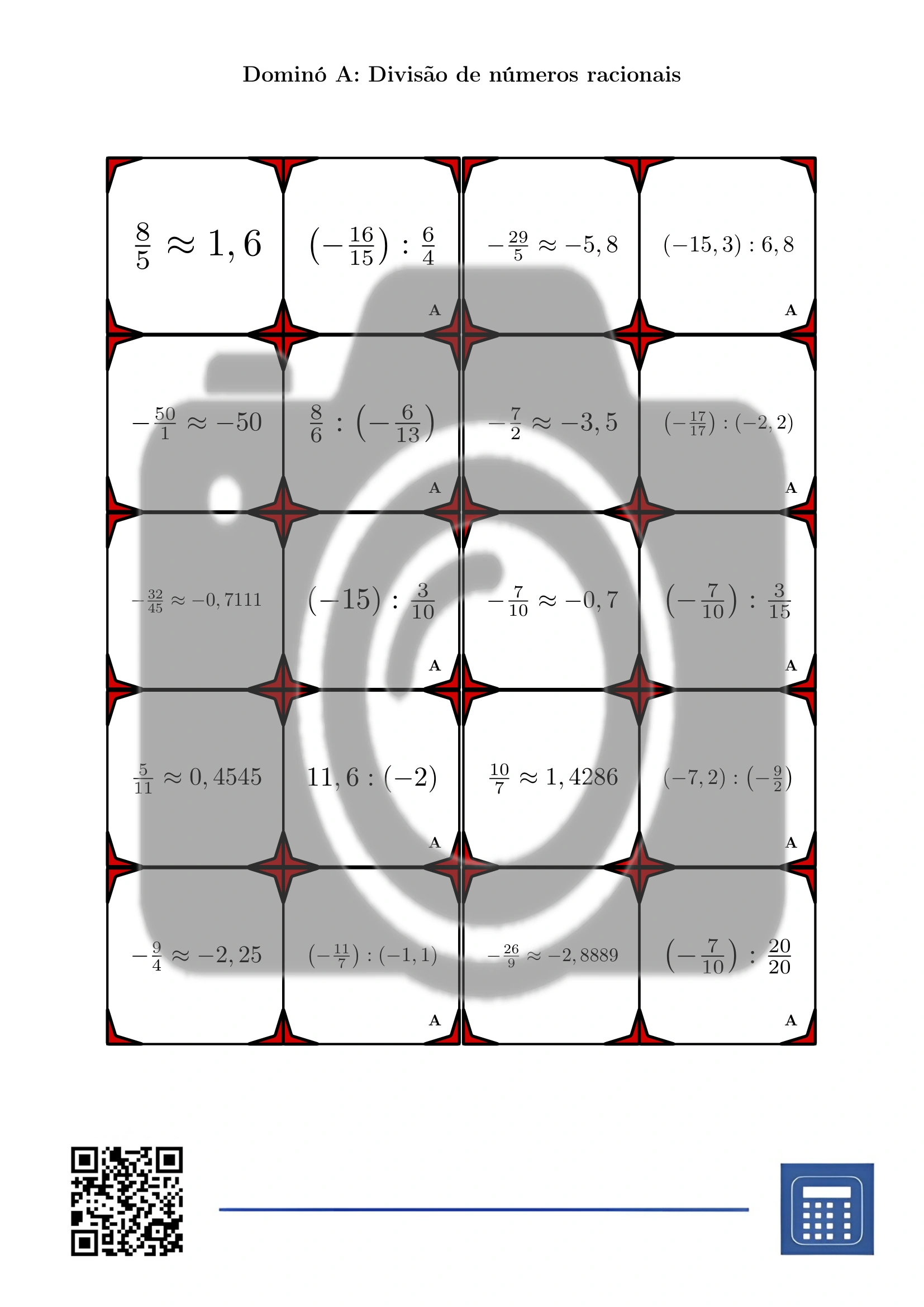 Dominó: Divisão de números racionais - Image 2