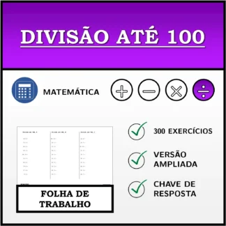 Folha de trabalho: Divisão até 100