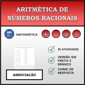 Exercício de associação: Aritmética de números racionais