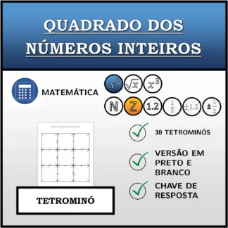 Tetromino: Quadrado dos números inteiros