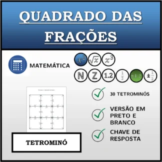 Tetromino: Quadrado das frações