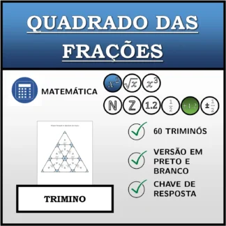 Trimino: Quadrado das frações