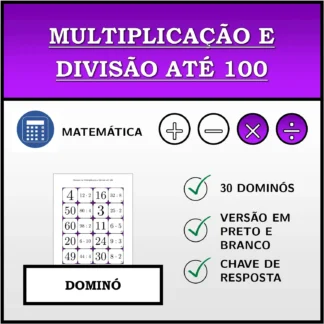 Dominó: Multiplicação e divisão até 100