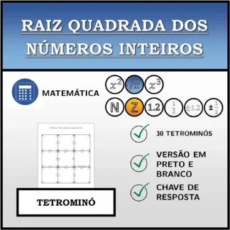 Tetromino: Raiz quadrada dos números inteiros