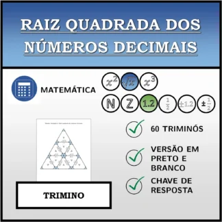 Trimino: Raiz quadrada dos números decimais