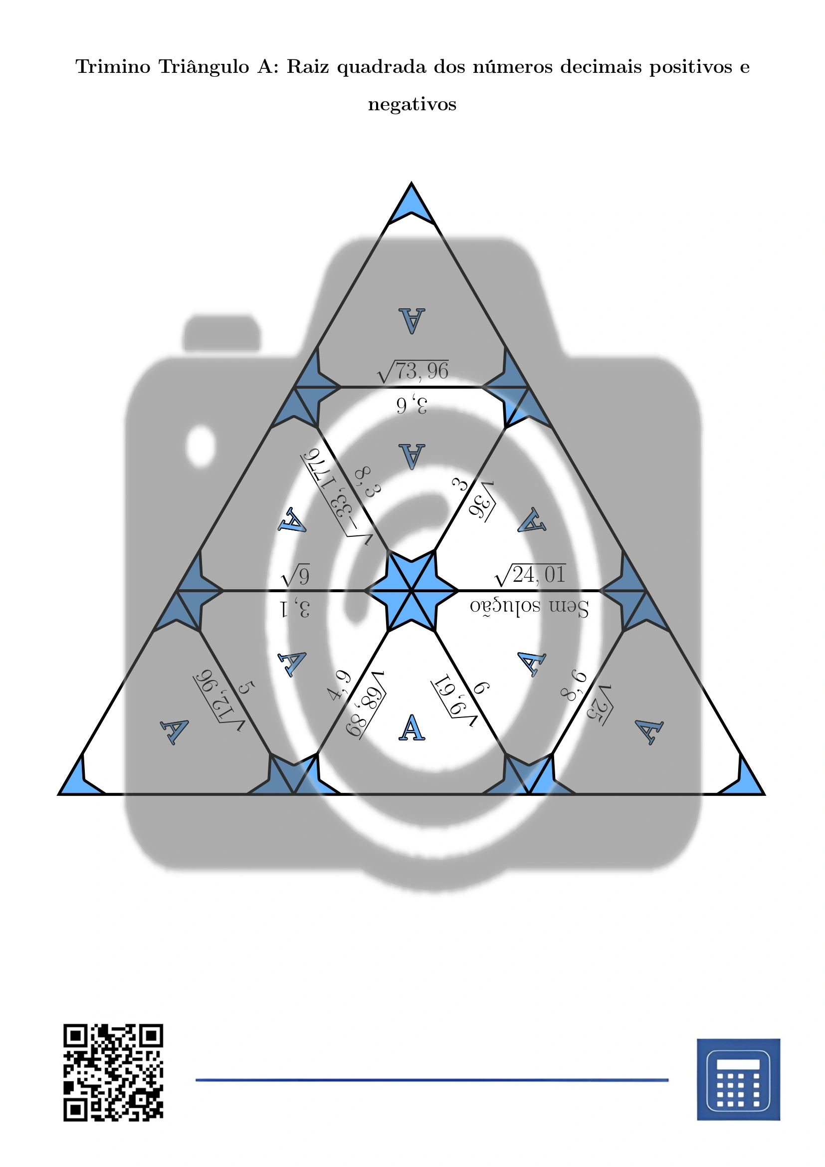 Trimino: Raiz quadrada dos números decimais positivos e negativos - Image 2