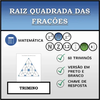 Trimino: Raiz quadrada das frações